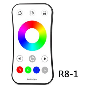 2.4g rf langaton led-kosketuskaukosäätimen himmennin 1ch 2ch 3ch led-ohjain yksiväriselle / värilämpötilalle / rgb led-nauhalle: R8-1