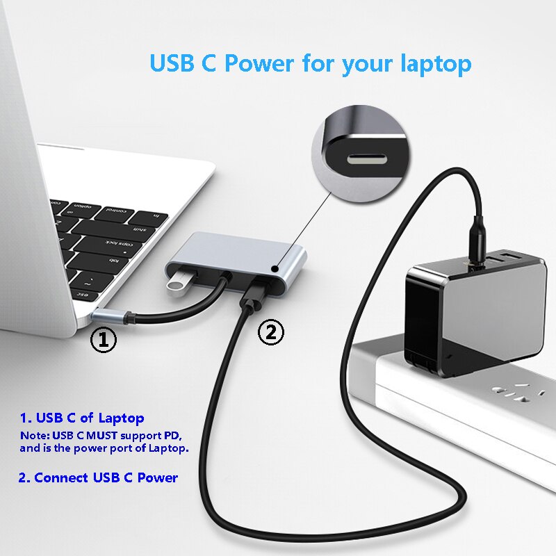 Usb Type C Laptop Docking Station Dual Hdmi Dual Screen Display Usb 3.0 Hub Adapter Dock Voor Hp Dell Xps oppervlak Lenovo Thinkpad