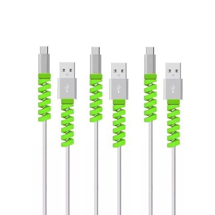 6 sztuk darmowa wysyłka kabel Protector silikonowy nawijacz szpulki przewód organizator pokrywa dla Apple iphone USB ładowarka kabel przewód: W kolorze khaki