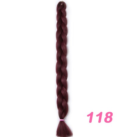 VERVES Vlechten Haar een stuk 82 inch Synthetische Warmte Fiber braid 165 g/stuk pure kleur gehaakte Jumbo Vlecht Hair Extensions