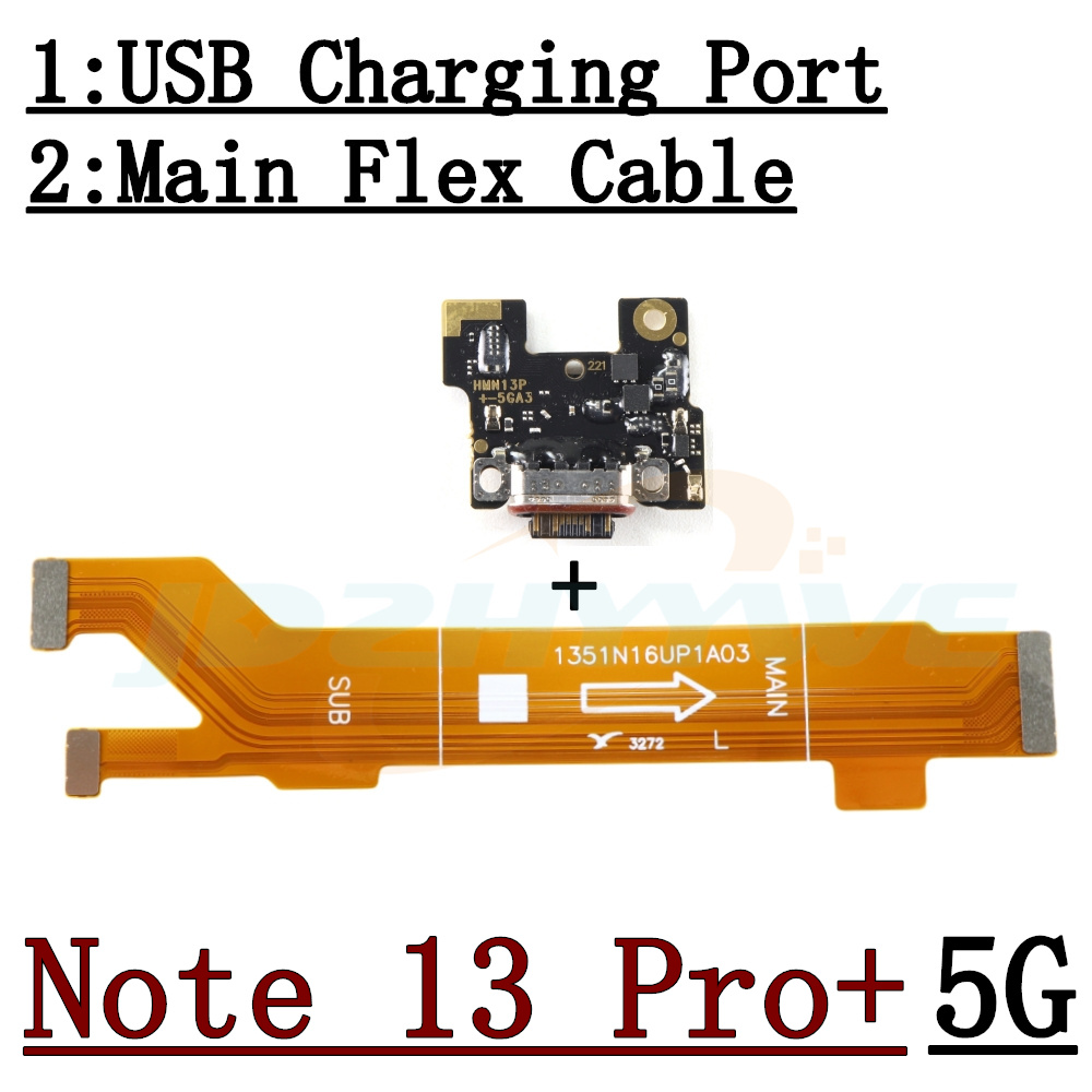 USB-Ladeanschluss SIM-Kartenleser-Anschlussplatine für Xiaomi Redmi Hinweis 9S 9 10 10s 11 11s 12 12S 13 Profi+ 5G 4G Hauptflexkabel: Dunkelblau