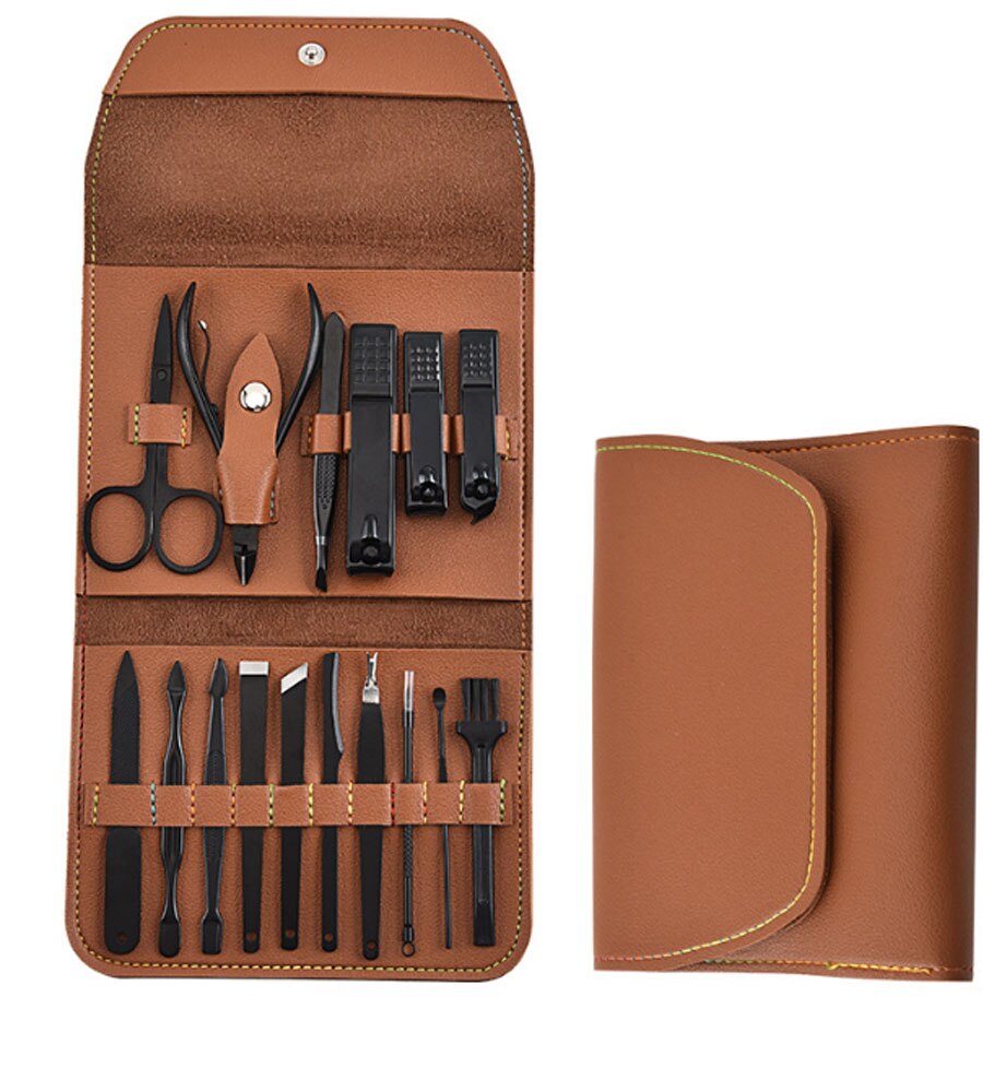 Rose Pink Sharp Nail cutter Pedicure Scissors Set Stainless Steel Eagle Hook Portable Manicure Nail Clippaer Tool Set