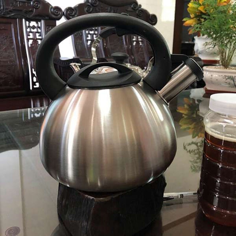 Huishoudelijke roestvrijstalen geluidsketel verdikte ketel automatische geluidsgasinductiekookplaat universeel 3l