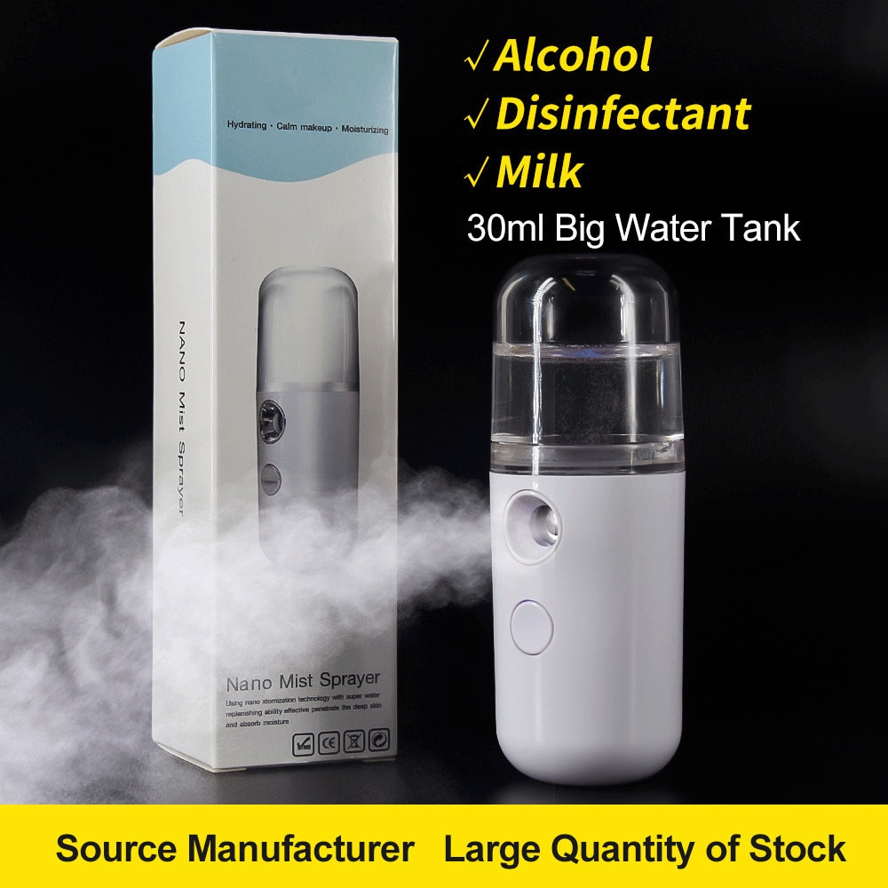 30ml Portable Rechargeable Small Wireless Nano Personal Face Sprayer Cool Mist Maker Fogger Humidifier