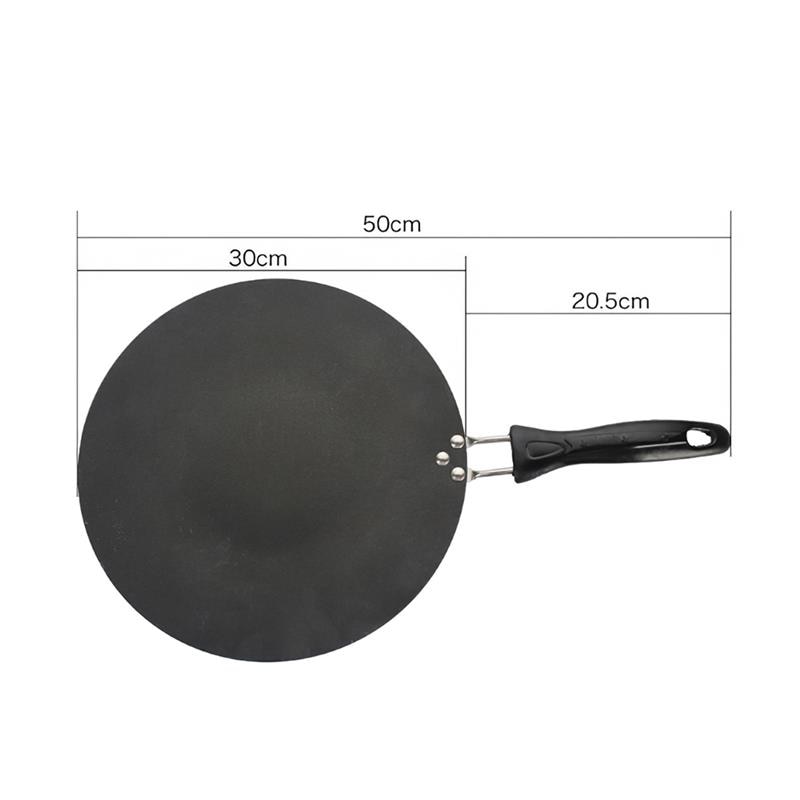 Iron Round Griddle Pancake Pan Non-Stick Grill Cast Egg Crepe Omelette Cookware For Induction Gas Stove Kitchen Tools