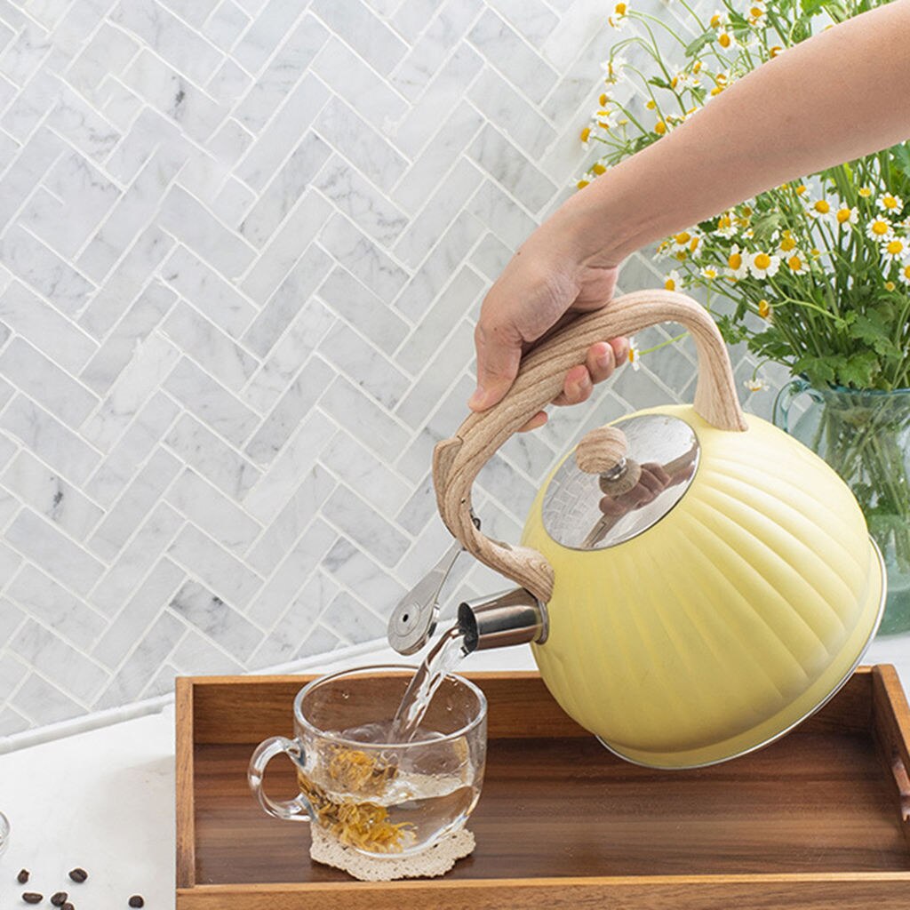 Whistling Theeketel 3.5L Grote Fluitje Rvs Fornuis Levert Anti-Brandwonden Top Waterkoker Theepot Waterkoker Voor Fornuis