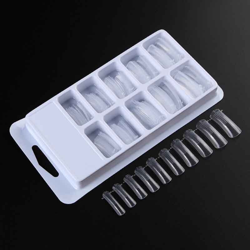 UV Gel Nail Brush Dual-ended Gel Brush Kit Tool For Acrylic UV Nail Tips Extension & Jelly Gel Tips Building 1pcs: 100pcs tips