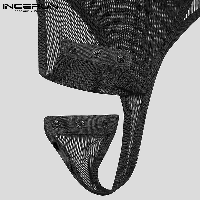 INCERUN – barboteuse à manches longues pour homme, pantalon confortable, tenue de maison, Sexy, loisirs, combinaison extensible, offre spéciale, S-5XL