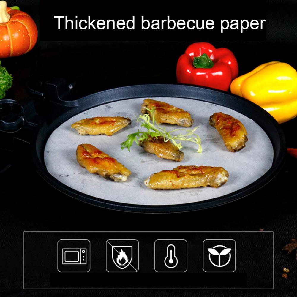 15cm-32cm 100 stücke Runde Backen Papier Kreis Pergament Papier Liner BBQ Ofen Patty Hamburger Papier Kuchen nicht-Stock Backen BBQ Werkzeug