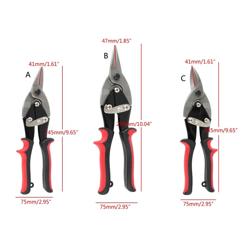 Multifunction Heavy Duty Scissors Electrician Scissors Cr-V Steel Portable Utility Scissor Left /Right/Straight Scissor