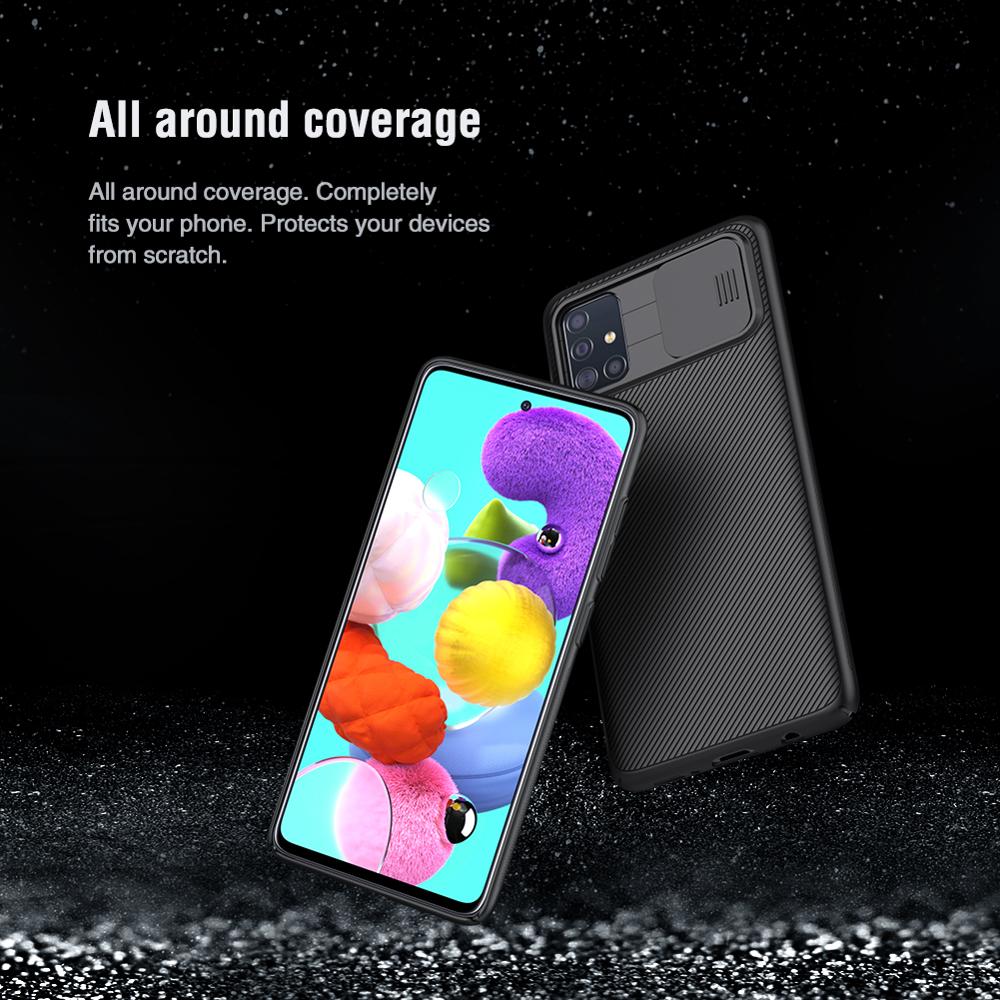 Voor Galaxy A51 Case Nillkin Camshield Case Slide Camera Cover Anti-Slippen Stofdicht Anti-Vingerafdrukken Voor galaxy A71