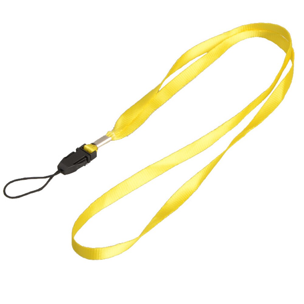 Lanyards Neck Phone Strap For ID Pass Card Badge Gym Key / Mobile Phone USB Holder DIY Hang Rope Lariat Lanyard: yellow