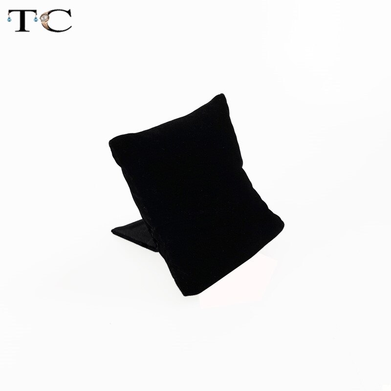 Jewelry Bracelet Bangle Pillow Display Holder Watch Holder Display Pillows Bracelet Pillow Cushion Stand: Black Velvet