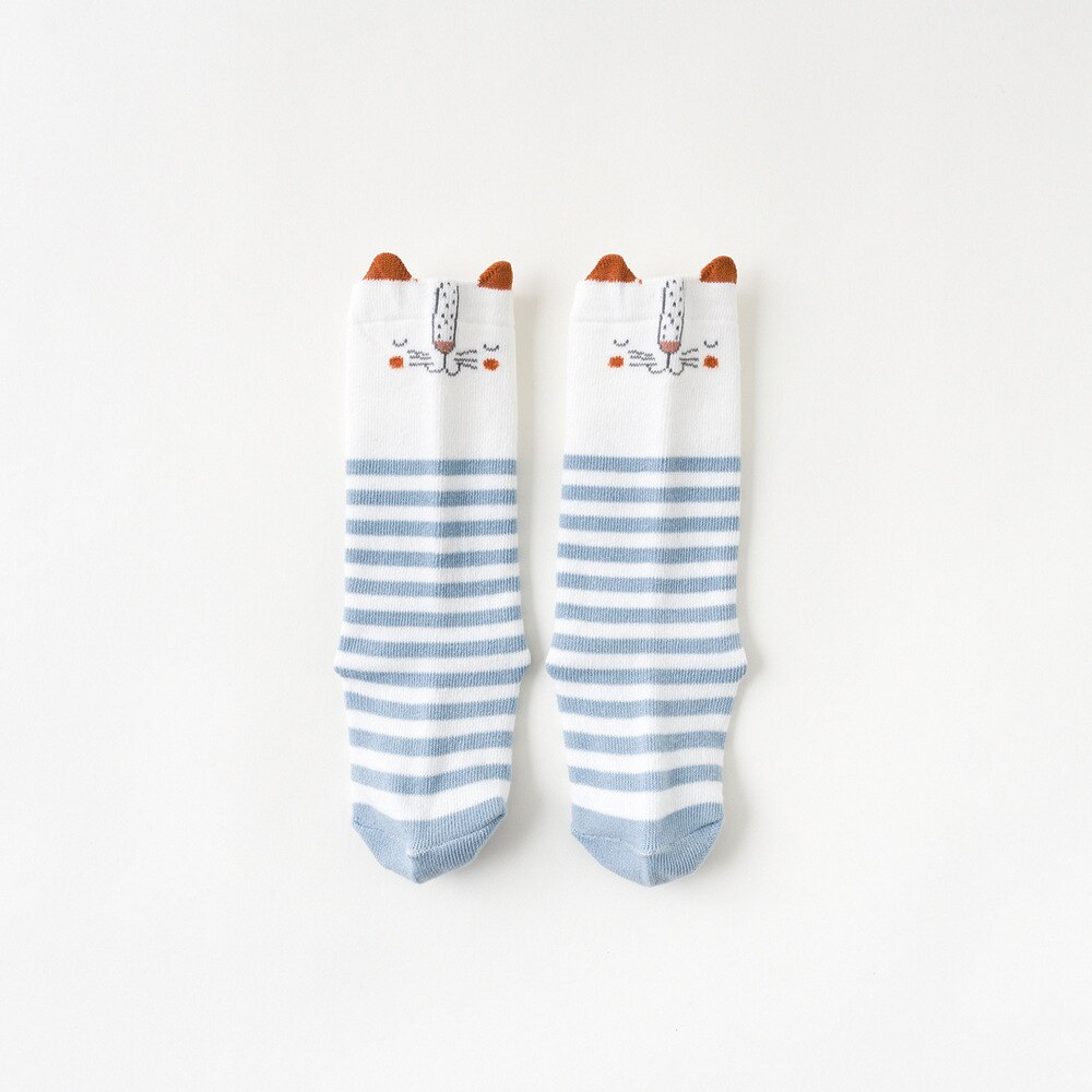 Lente En Herfst Antislip 0-3T Baby Meisjes Sokken Losse Mond Kids Sokken Cartoon Lange Buis jongens Sokken Zuigeling Knie Hoge Sokken: 3 / M 1-3T (Bottom12CM)