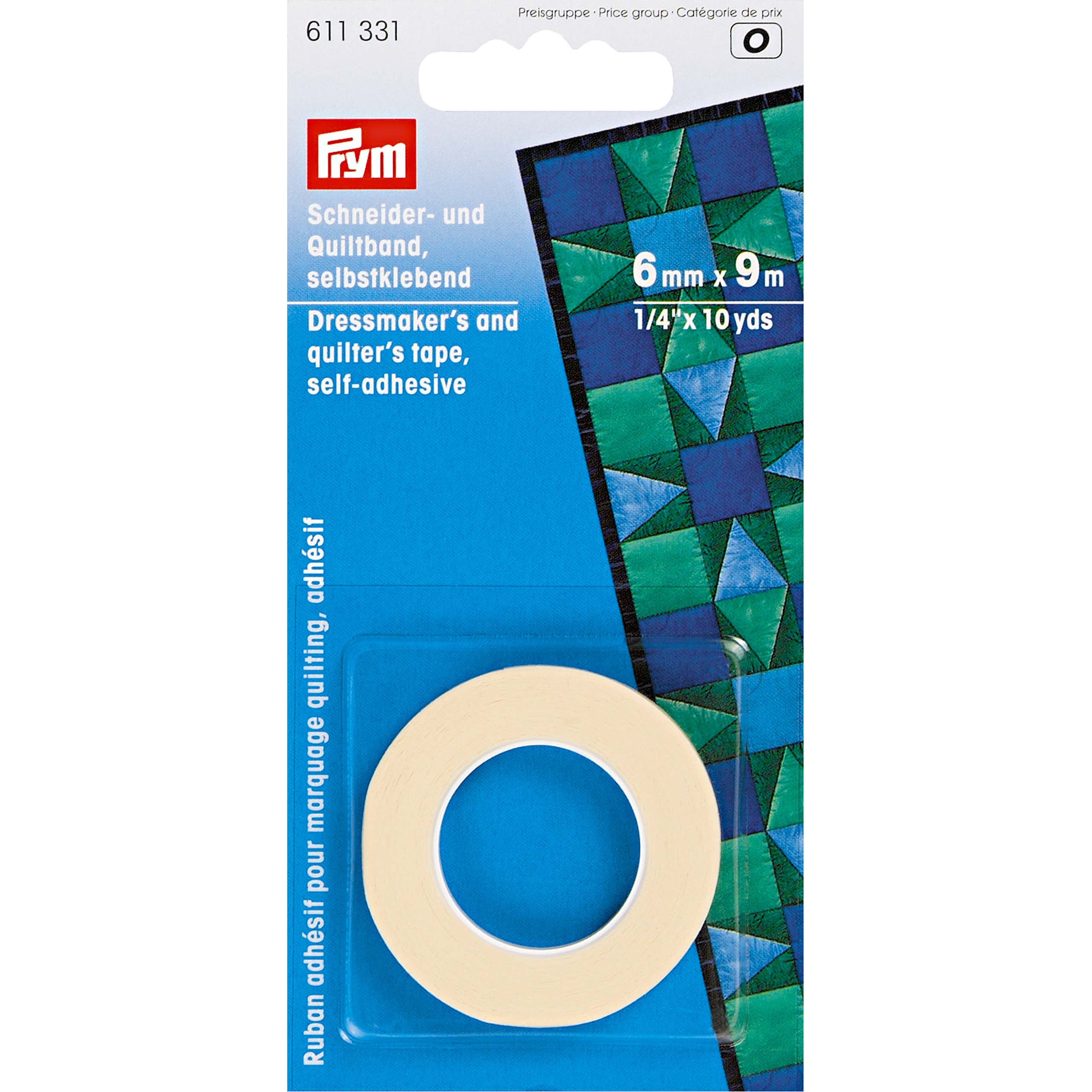 PRYM-cortador de chenilla 610475, 611280 de papel cuadrado, 87,5x62,5cm, 611331 cinta para colchas de modista de 6mm x 9m ,611361 pesos de fijación