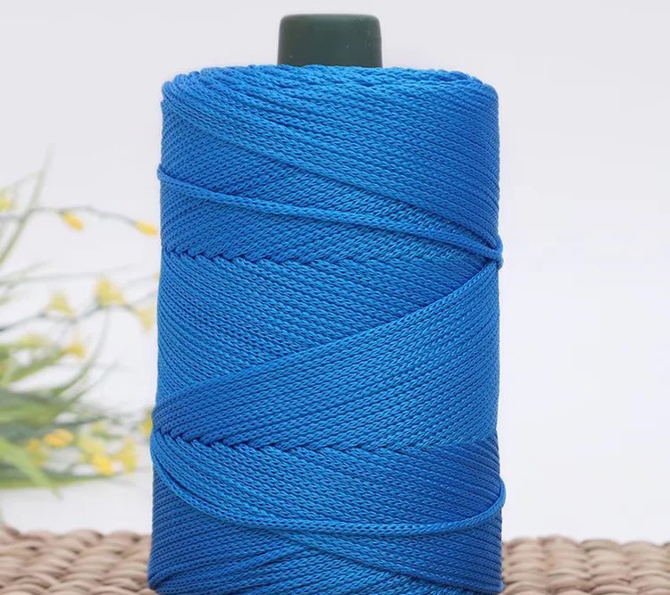 Cordón de algodón de colores de 3mm, cuerda tejida trenzada, hilo hueco, artesanía decorativa, bolso hecho a mano, accesorios para cinturón con cordón: Granate