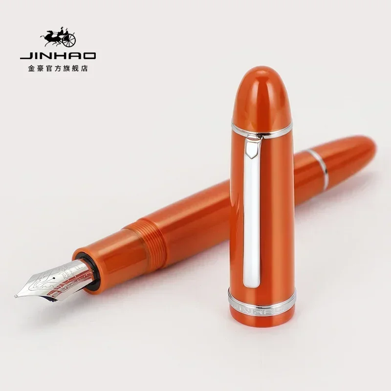 Jinhao  x159 akryl fyldepen metal guld klip forlængede fine nibs skole kontorartikler erhvervs skrivepenne  pk 9019: Lysegrøn / B