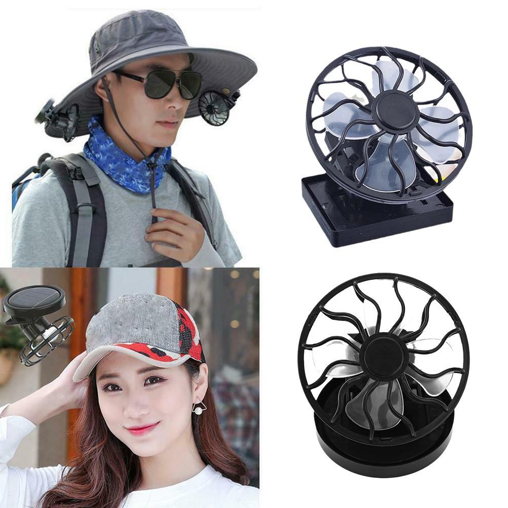 Solar Fan Mini Solar Powered Clip Fan Mountain Climbing Camps,Wilderness Survival,Summer Must-have Hat Cap Cooling