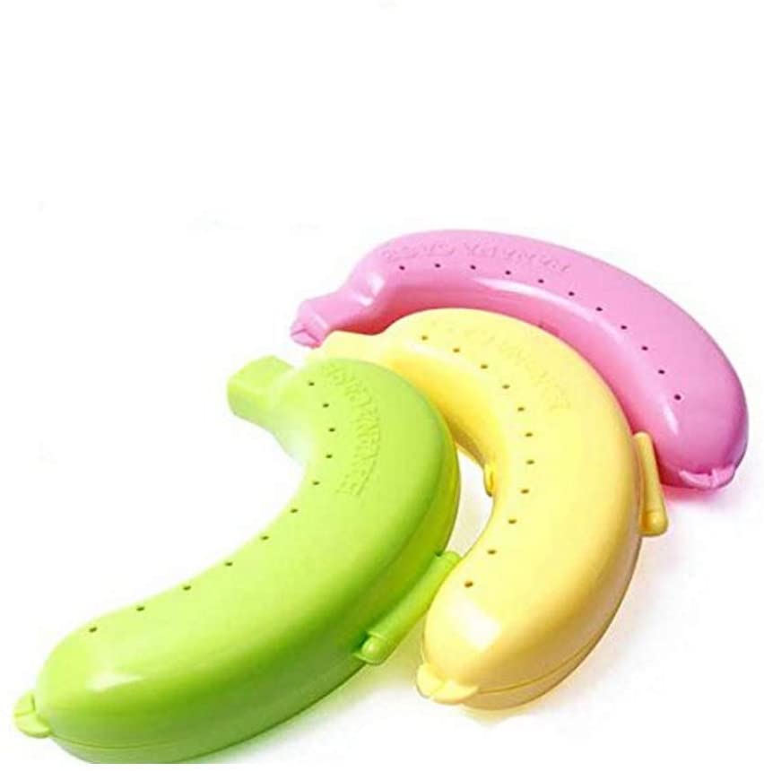 Banana Case,3 Pack Verschillende Kleuren Banaan Houder Outdoor Reizen Leuke Banaan Protector Opbergdoos