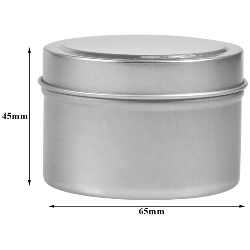 4 uncje metalowych puszek/puszki na świeczki (24 sztuki), okrągłe pojemniki z pokrywkami wsuwanymi na przyjęcia, robić odlewania świec, przypraw, prezentów