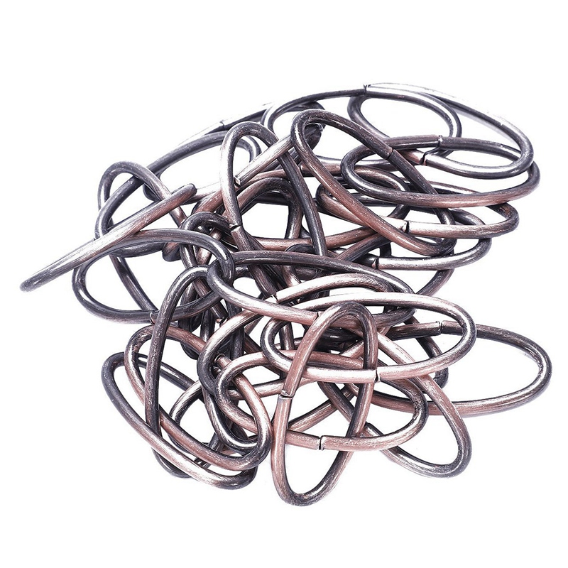 2 stk 1m kraftige kæder til vintage lysekrone hængende lampe, rød bronze & grøn bronze