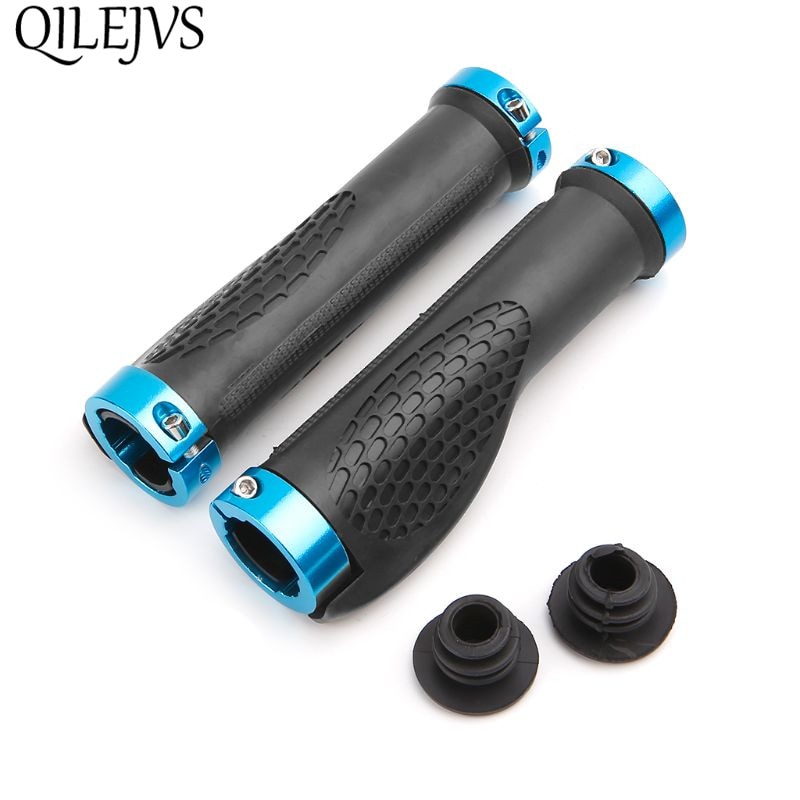 1 Pair Ergonomic Bike Handle Grip Road Cycling Bicycle Anti-Skid Rubber Lock Handlebar