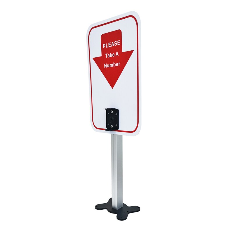 Aluminum Material Stand for Manual Ticket Dispenser Take a Number Machine: Default Title