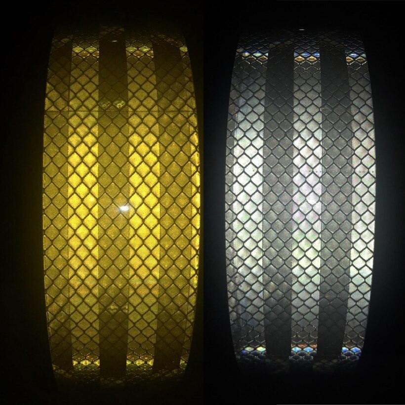 3M Auto Reflektierende Streifen Aufkleber Warnung Streifen-stil Dekoration Film Sicher Motorrad Baby Auto Reflektieren Straße Sicherheit Band