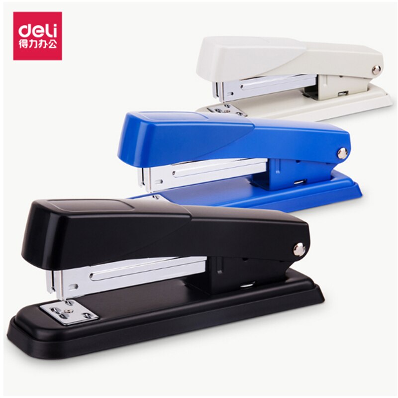 Engrapadora multifunción de Metal Deli, 1 unidad, color al azar, para papel escolar, oficina, archivo de hoja, organizador de informes, enlace