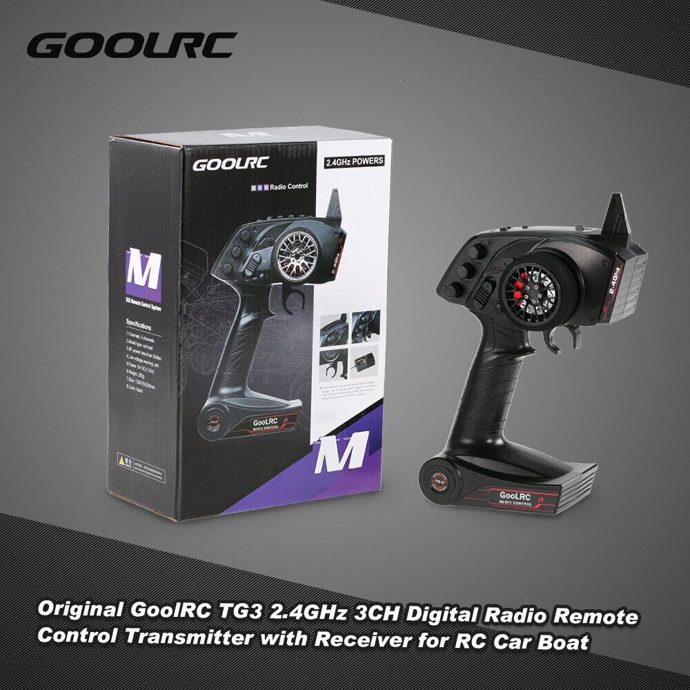 Originele Goolrc TG3 2.4G 3CH Voor Rc Auto Boot Rc Zender Digitale Radio Afstandsbediening Zender Met ontvanger