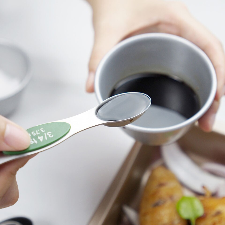 Maatlepels Dubbelzijdige Magnetische Maatlepels Voor Droog Of Vloeibare Ingrediënten, Zware Keuken Gereedschap