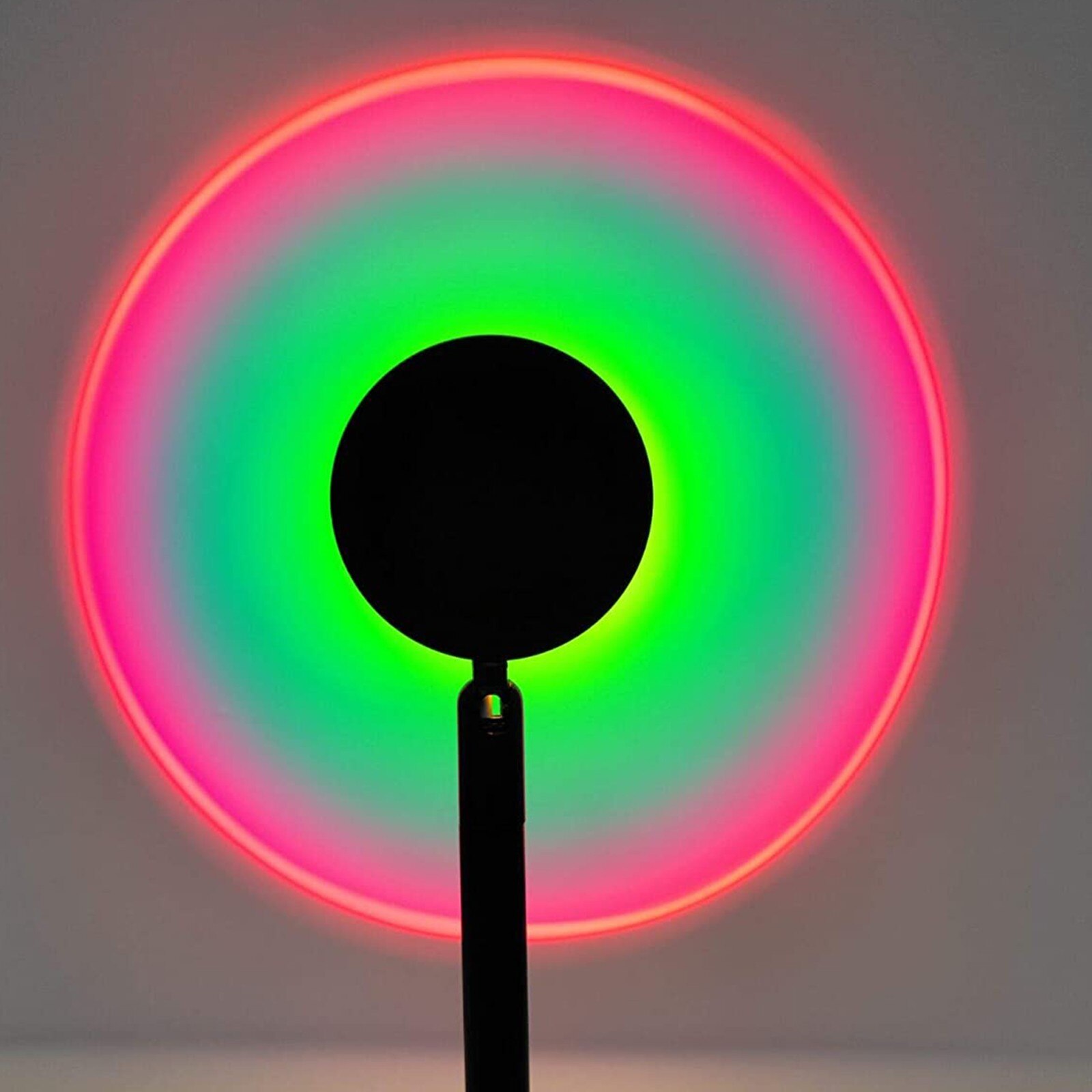Rainbow Sunset Light Projector Lamp Atmosphere Led Night Light Romantic Mood Light Projector for Home Room Background Wall Decor: D