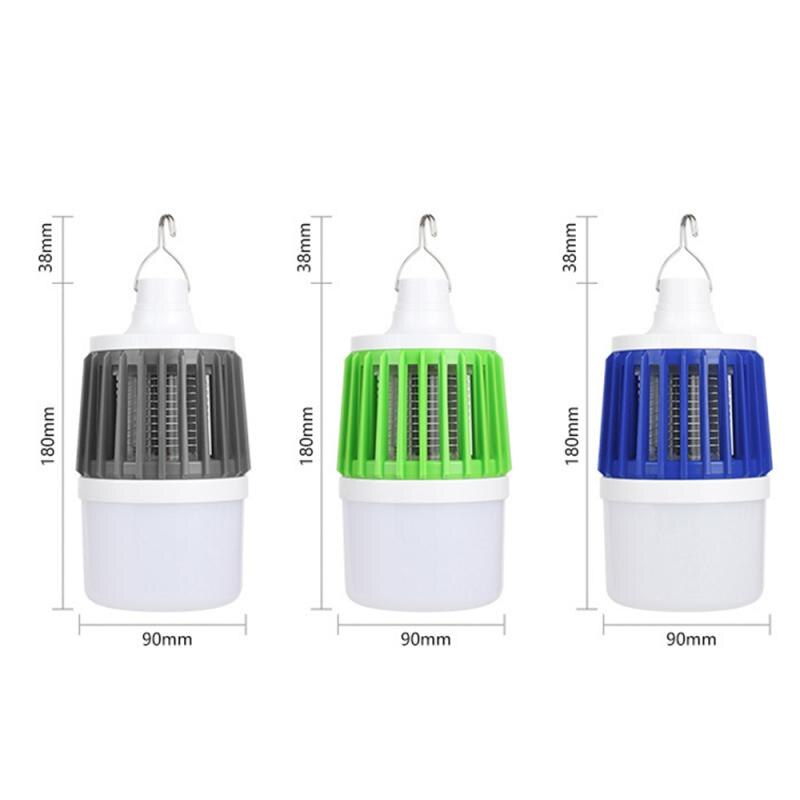1pc 3 In 1 Portable Multi-function USB Rechargeable LED Camping Lantern Bug Electric Mosquito Waterproof Zapper Killer Lights