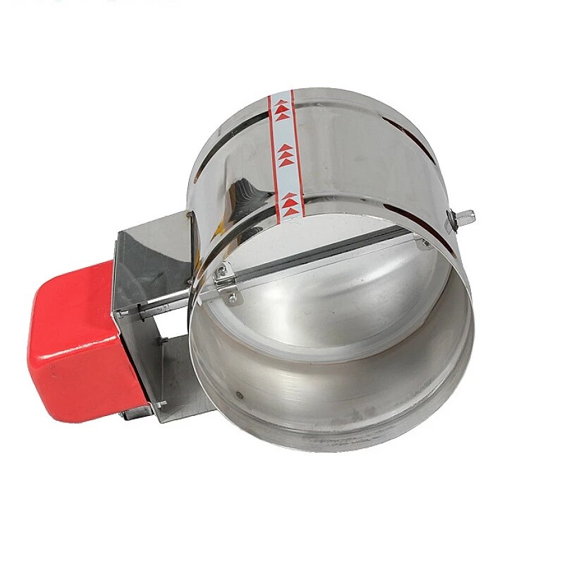 HVAC 5" stainless steel air damper valve high temperature resistant electric duct motorized valve 5 inch ventilati 220V 24V
