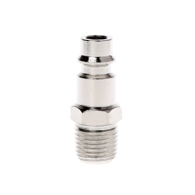 1pcs 1/4" Euro Air Line Hose Compressor Fittings Connector Male Quick Release Pneumatic Parts Plug Socket Connector