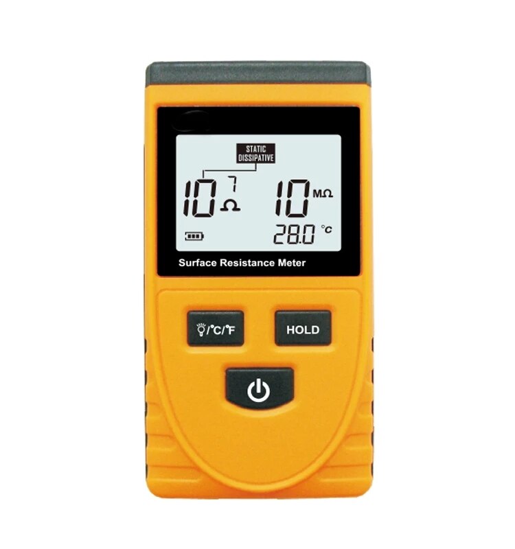 Oppervlakte Weerstand Meter Handheld Aarde Weerstand Meter Meet Instrument Statische Detector Handheld Digitale Weerstand Gereedschap