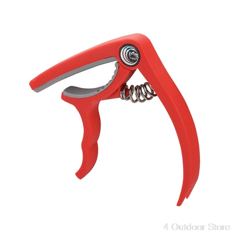 Plaststål guitar capo klassisk akustisk guitar ukulele tuning clamp  jy07 20: Rød