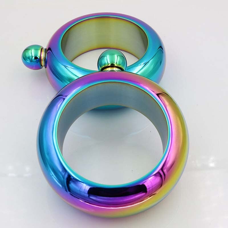 Bracelet Flask 3.5OZ Wine Whiskey Hip Flask Bracelet Alcohol Bottle 100ml Drinkware Stainless Steel Bangle Hip Flask