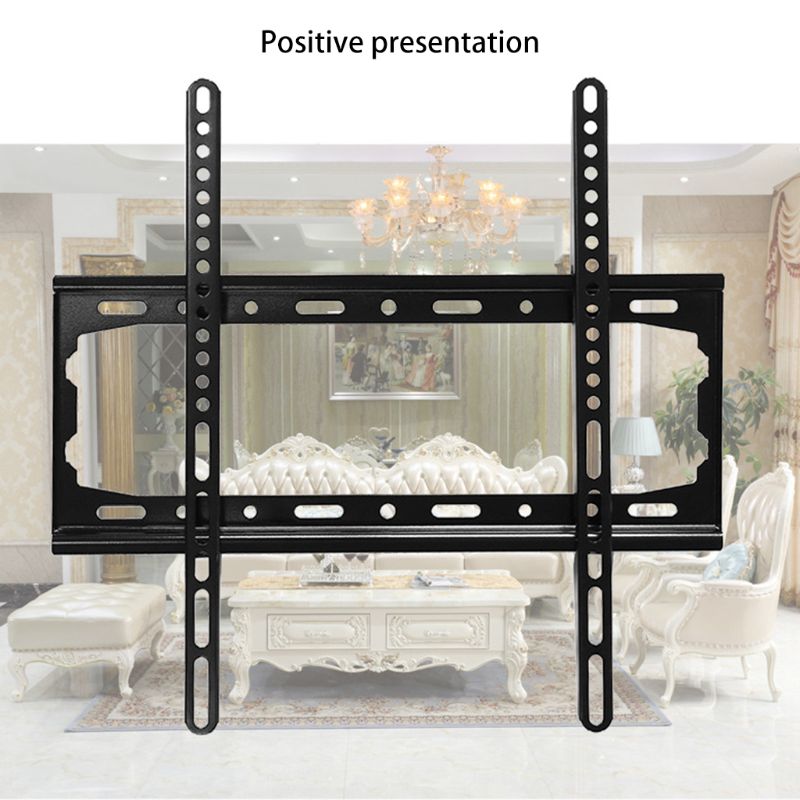 Black 26 to 55 inch Screen TV Wall Mount with Adjustable Tilt and Entertainment