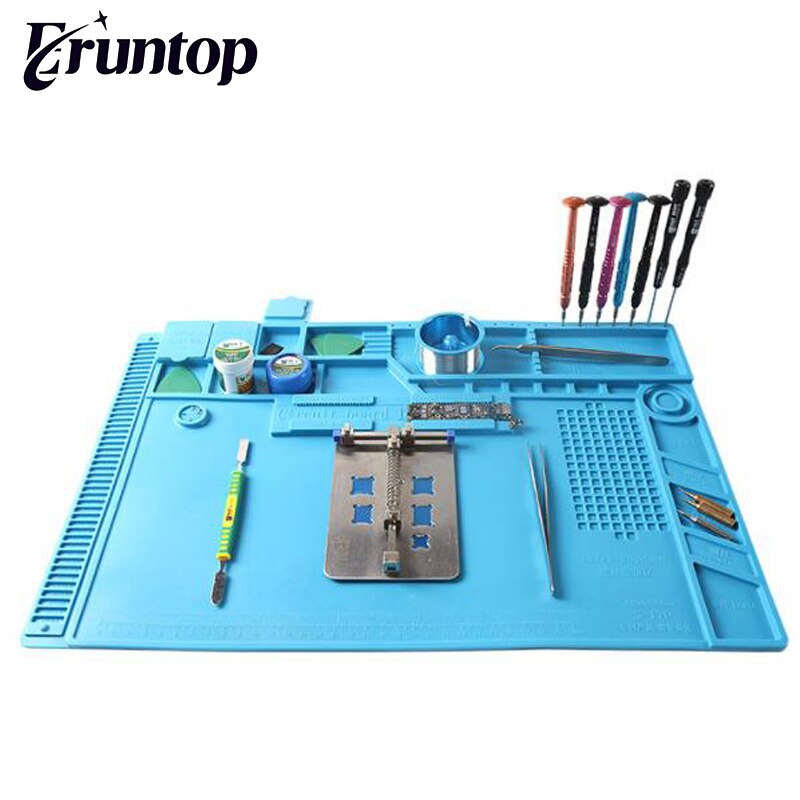 Sourcing Map Tappetino Saldatura Antistatico In Silicone 30x20cm - Resistente Al Calore 500°C, 2 Pezzi