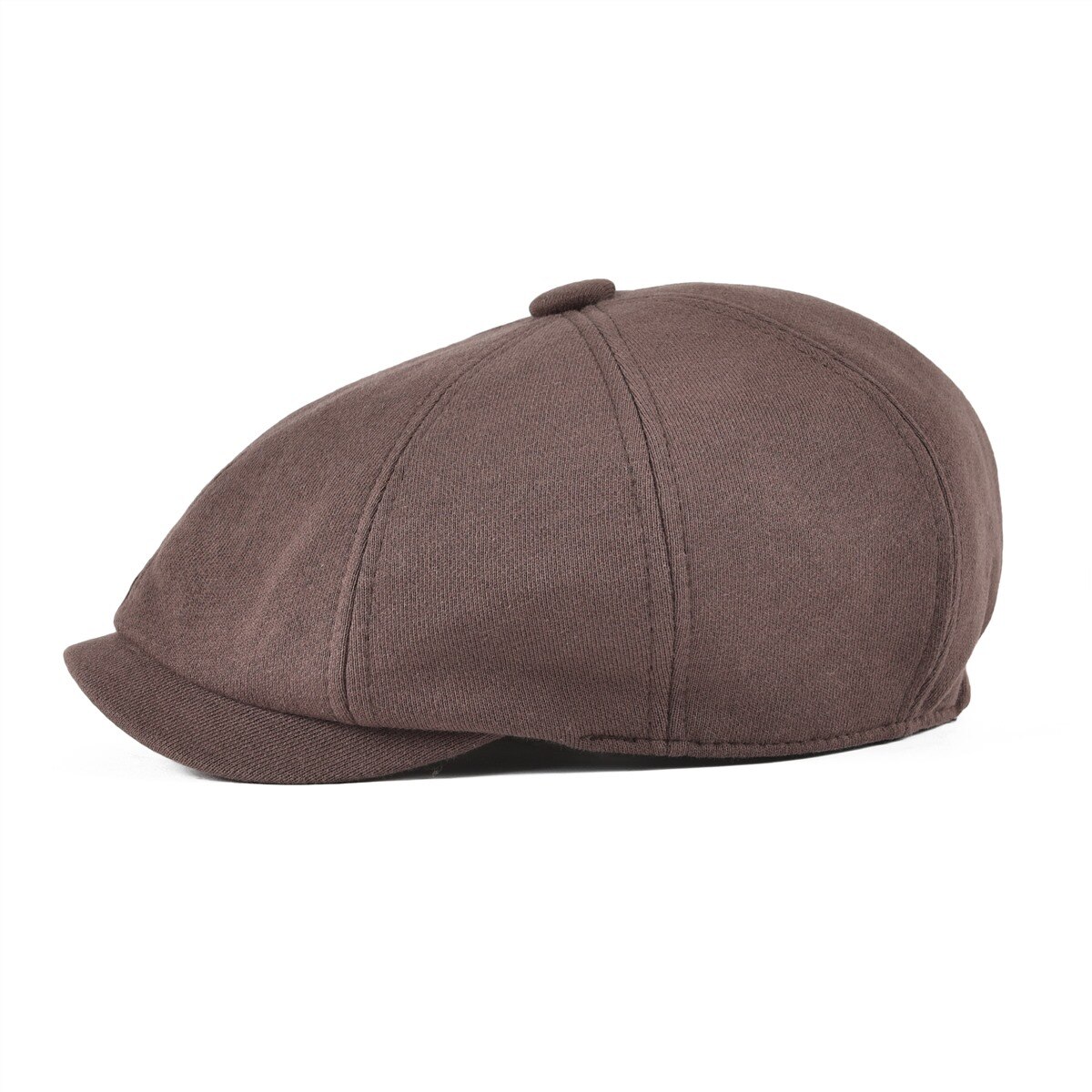 VOBOOM Big Size Cotton Newsboy Caps Flat Cap Beret Boina Cabbie Driver Golf Men 8 Panel Elastic Back Duckbill Ivy Hat 321