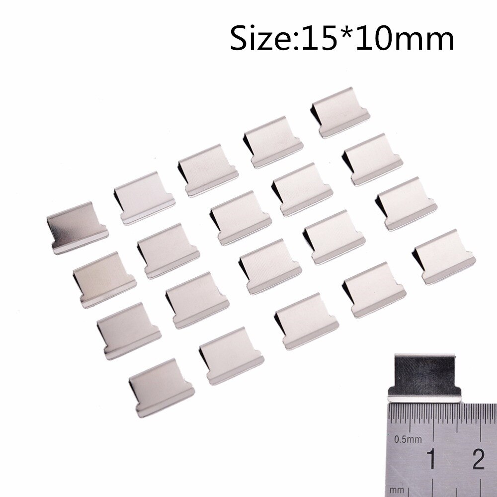 50pcs/pack Mini Metal Paper Clip Paper Document Binder Clips Office Learning Supplies Stationery