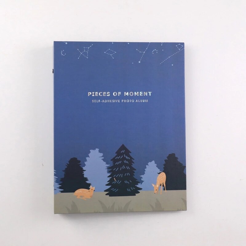 Grote Capaciteit Familie Fotoalbum 3 Inch Kind Fotoalbum Cartoon 288 Pagina 'S Slot Type Fotoalbum Bioscoopkaartje Álbum de Fotos: Blue Tree