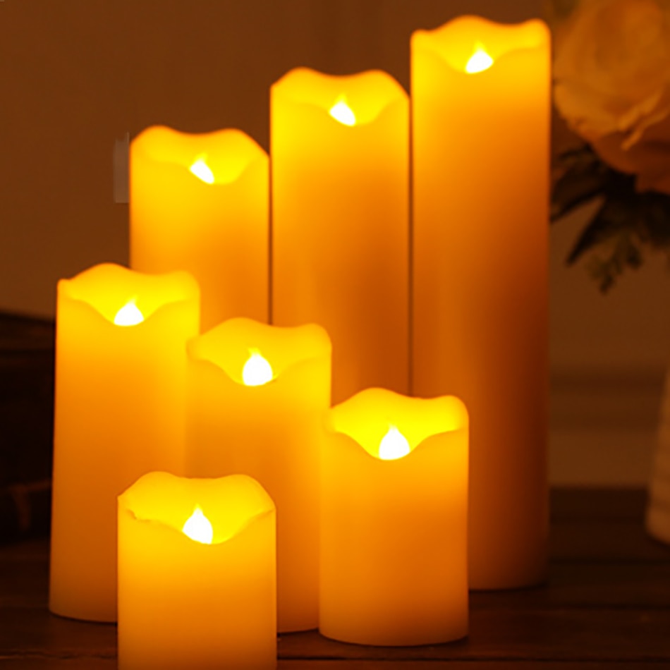 Flameless LED Candle Flicker Light Lamp Decoration, Electric Battery-powered Halloween/Christmas Candles party candles