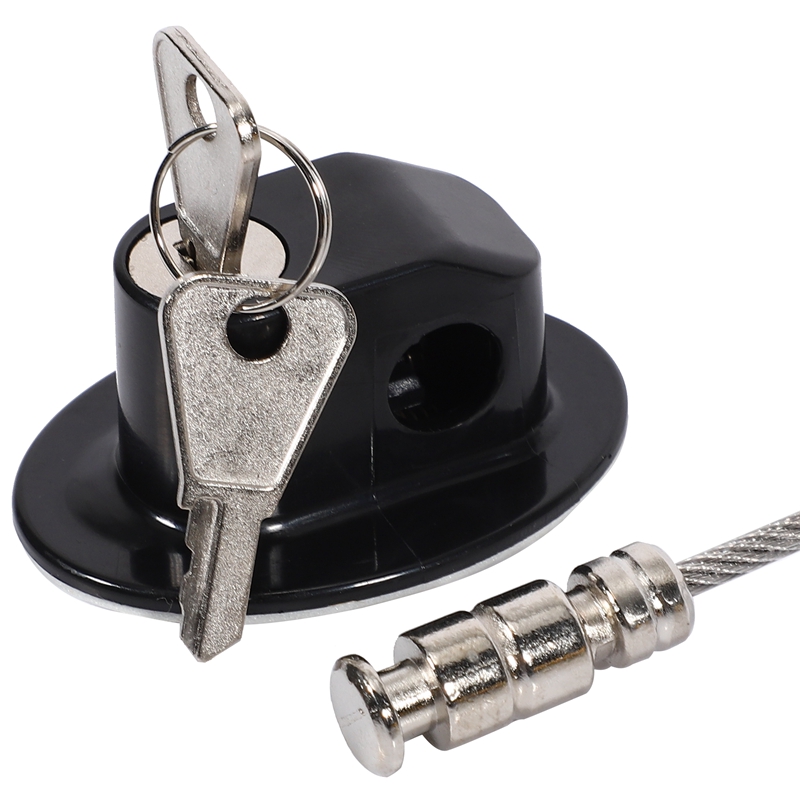 2 Pieces Refrigerator Door Lock Strong Adhesive Freezer Door Lock File Drawer Lock Child Safety Cupboard Lock with Key