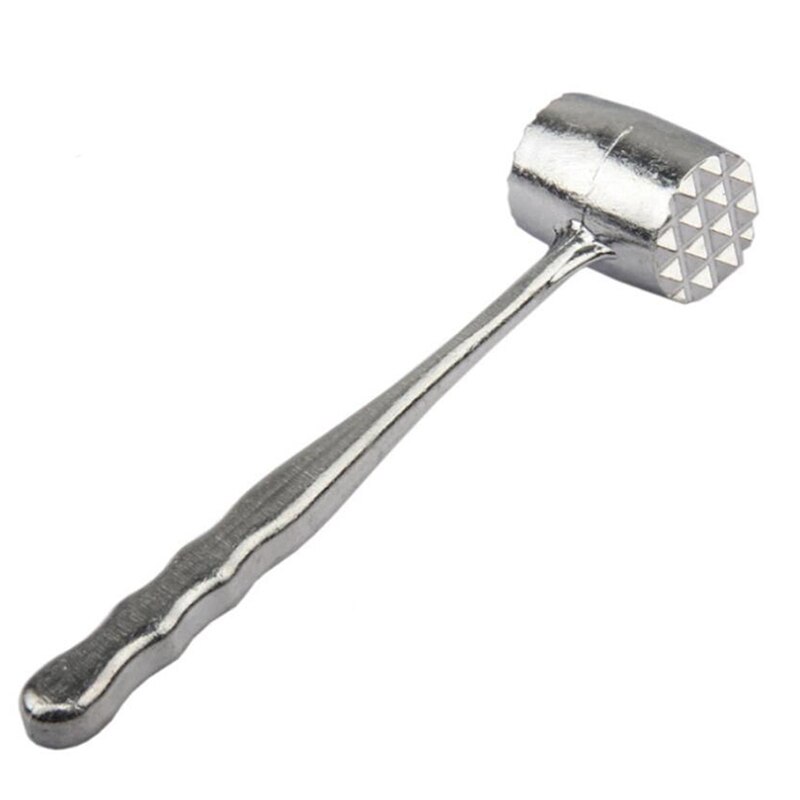 Double Sided Stainless Steel Knocking Meat Hammer Pork Chops Steak Tender Meat Muscle Beat Hammer Kitchen Meat Tools