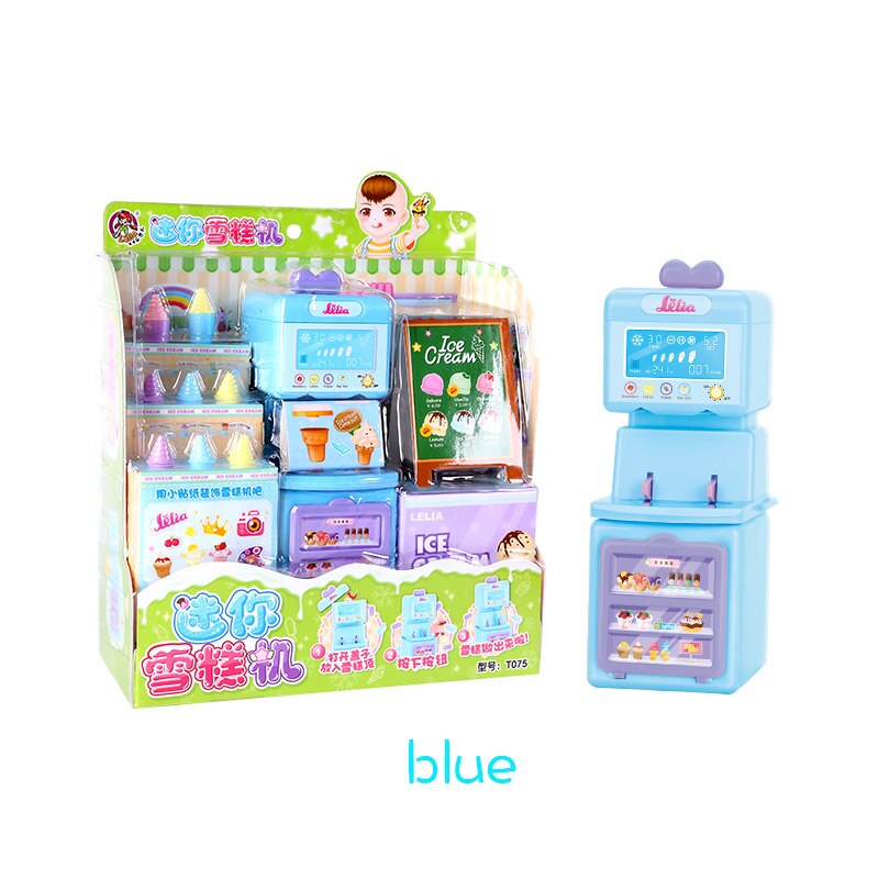 Mini Eis Haus Spielen Pädagogisches Spielzeug Super Lustige Mini Eis Auto Spielzeug Küche Spielzeug Für freundlicher: Himmel Blau