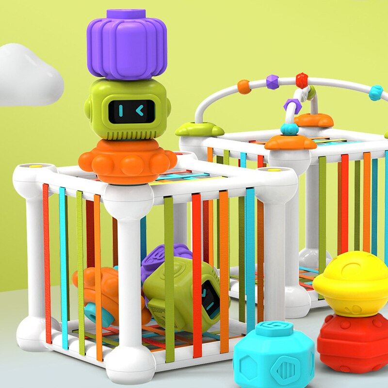 Children&#39;s Toys Baby Early Childhood Education Enlightenment Color Cognitive Hand Sensory Training Toy Rainbow Sessele: Upgraded version