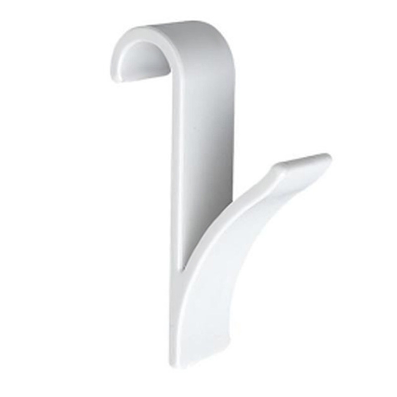 Witte Clear Hanger Voor Verwarmde Handdoek Radiator Rail Kleerhanger Keuken Bad Haak Houder Plegable Sjaal Hanger: 3PCS White