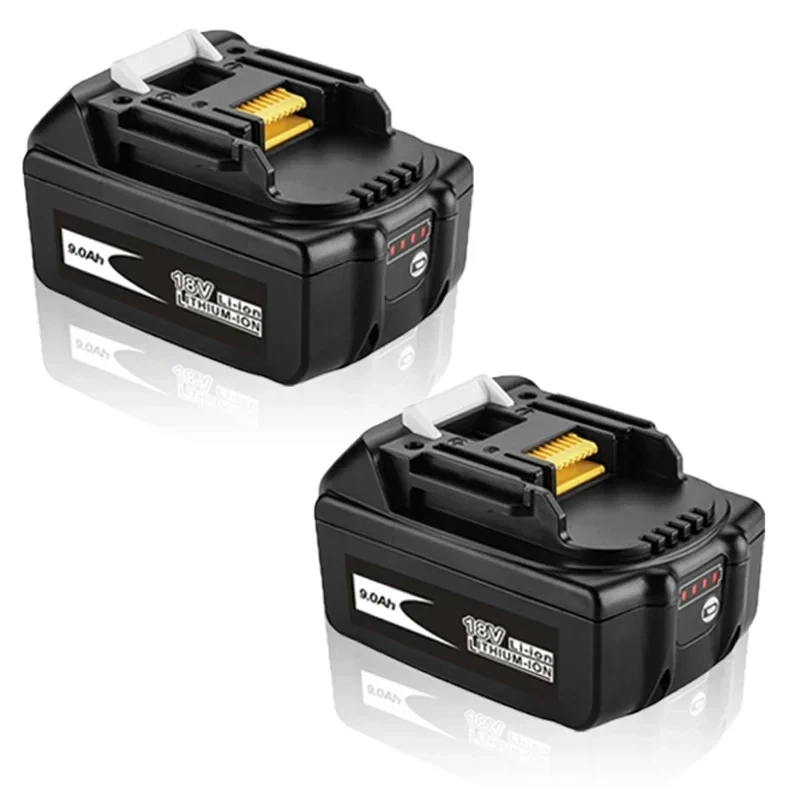 100% Original Makita 12AH for Makita 18V Battery BL1830B BL1850B BL1850 BL1840 BL1860 BL1815 Replacement Lithium Battery: Pink